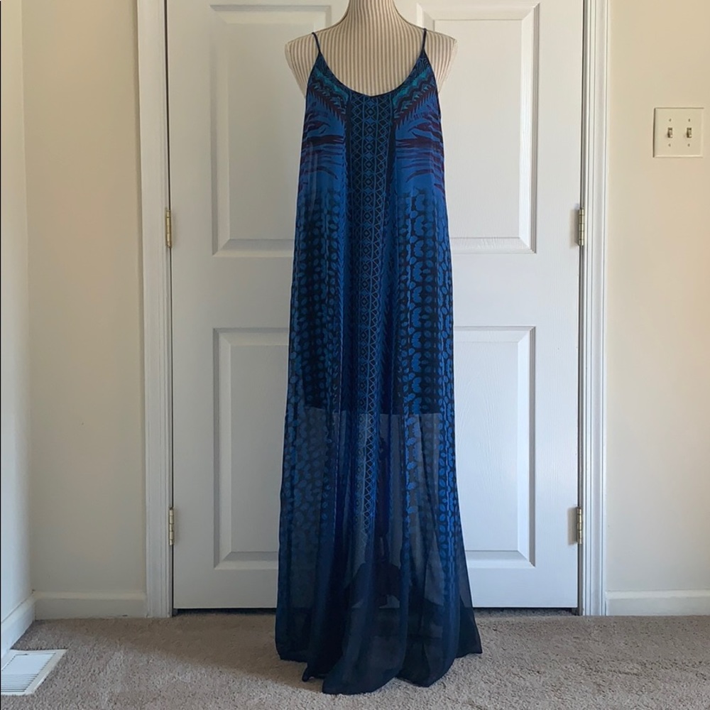 Express Blue Maxi Dress ASO Nina Dobrev